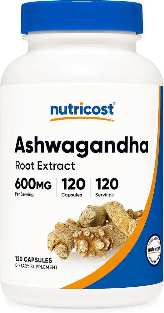 Nutricost, Ashwagandha – Suplemento de hierbas de 600mg – 120caps