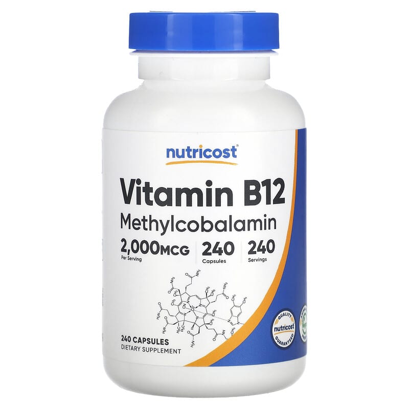 Nutricost, Vitamina B12, 2000mcg – 240caps